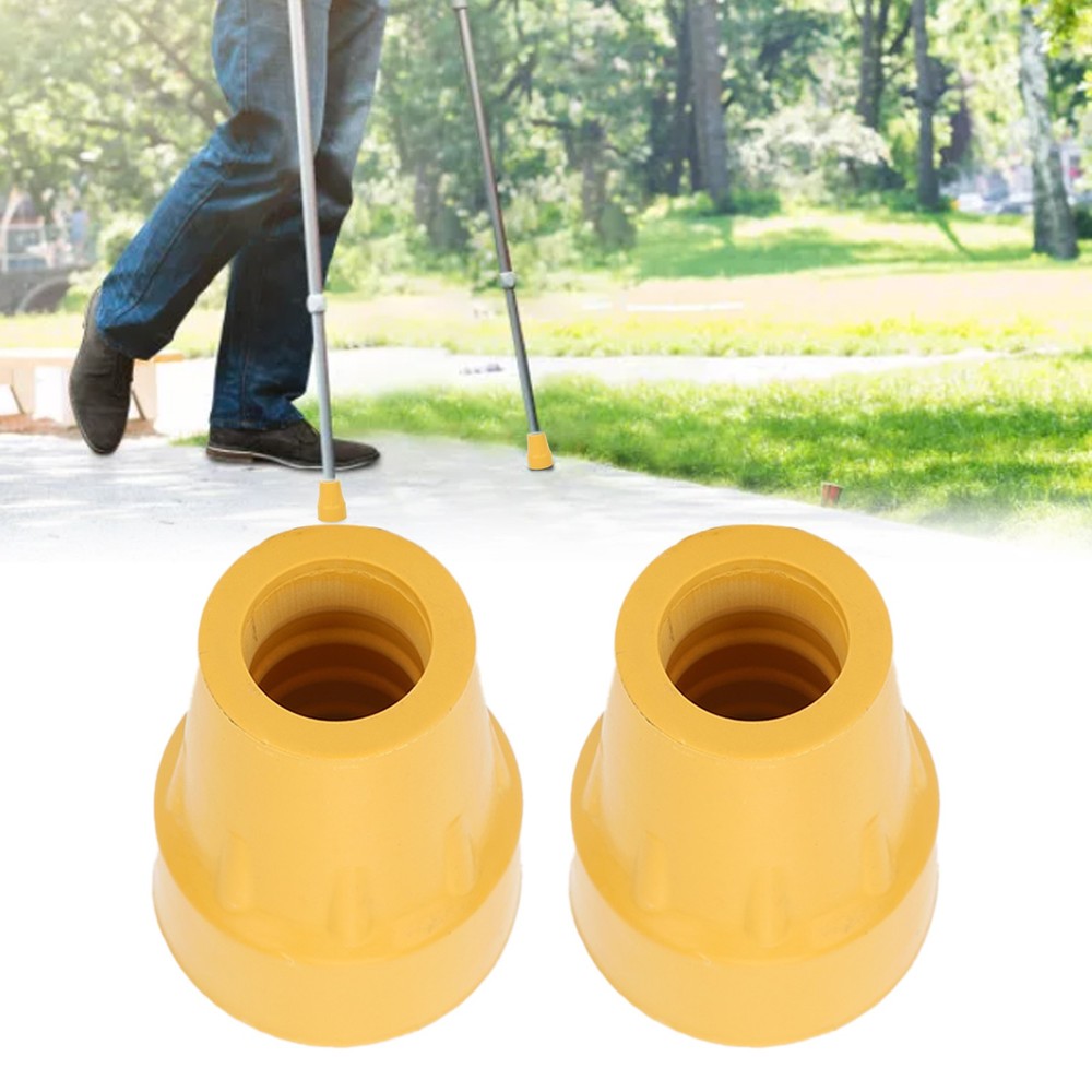 2pcs Crutch Tips Non-Slip Heavy Duty Replacement