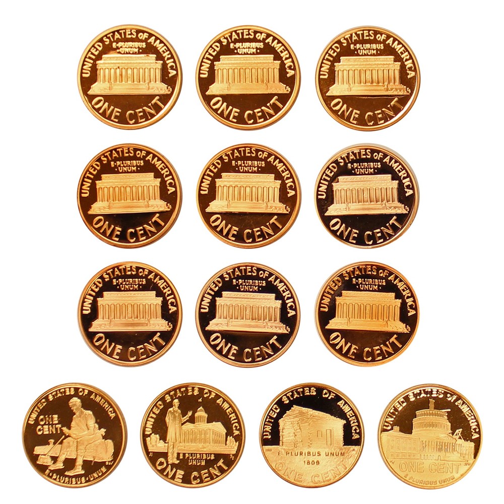 2000-2009 Proof Lincoln Memorial Cent Run 13 Coin Set