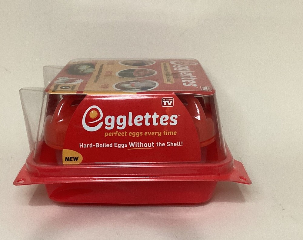 EGGLETTES Hard Boiled Egg Maker, 4 count New in Container