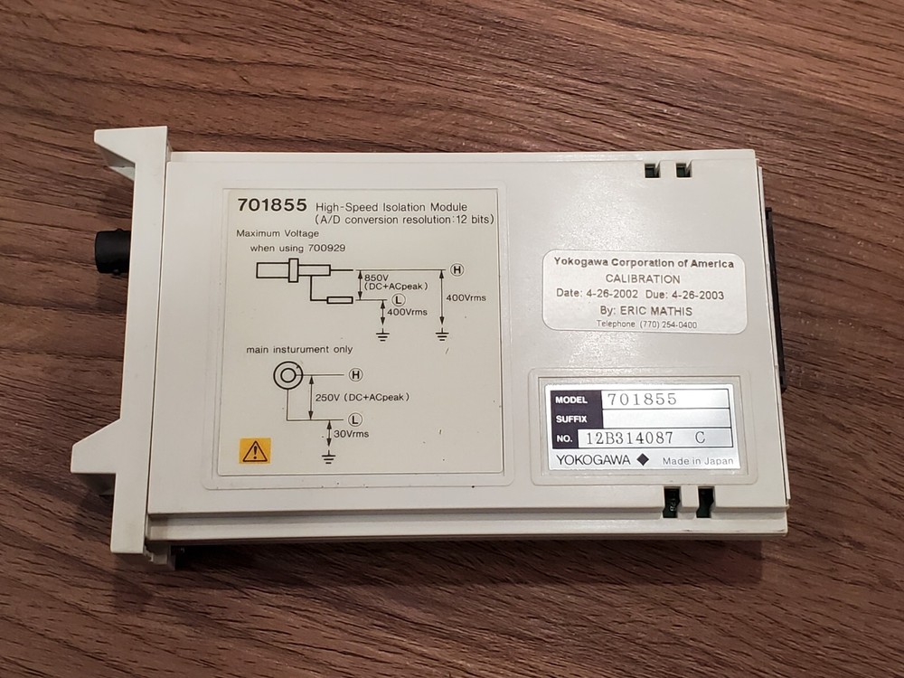 Yokogawa 701855 High Speed Module DL708E & DL716
