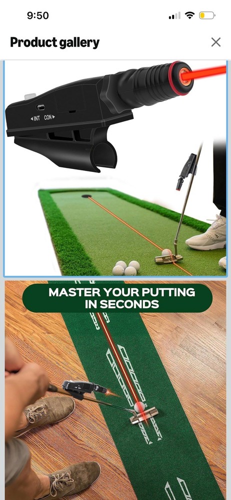 Indoor Golf Laser Putting Training Aid with Two Modes, Putting Training Aid for