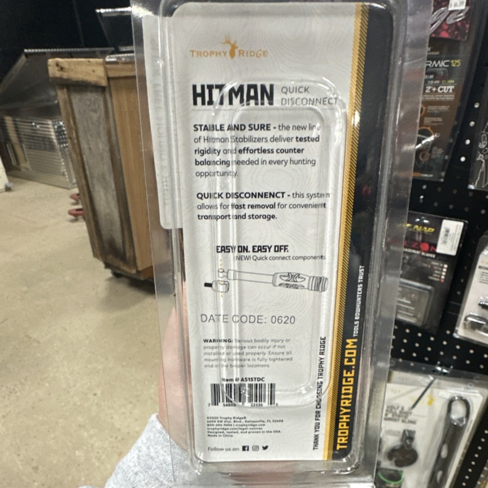 Trophy Ridge Hitman Quick Disconnect Black for Archery Stabilizer