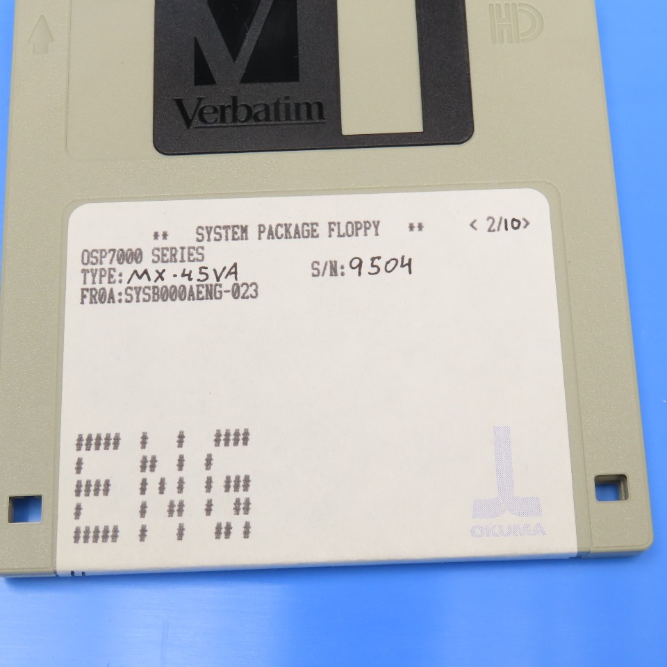 Okuma MX-45VA OSP700M Programming Software 10 Diskette Library