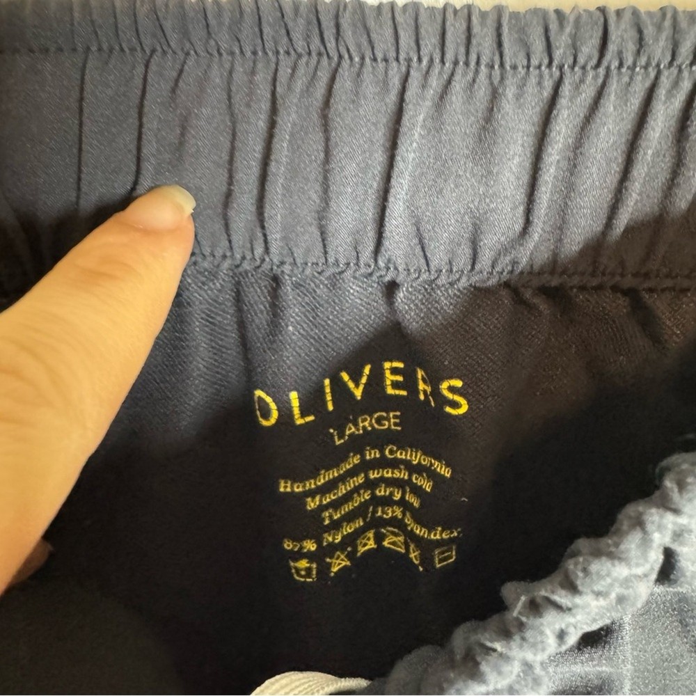 Olivers Navy Blue Athletic Running Shorts Drawstring Size Large