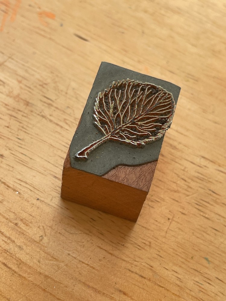 Printing Letterpress Printers Block Birch Leaf (134)