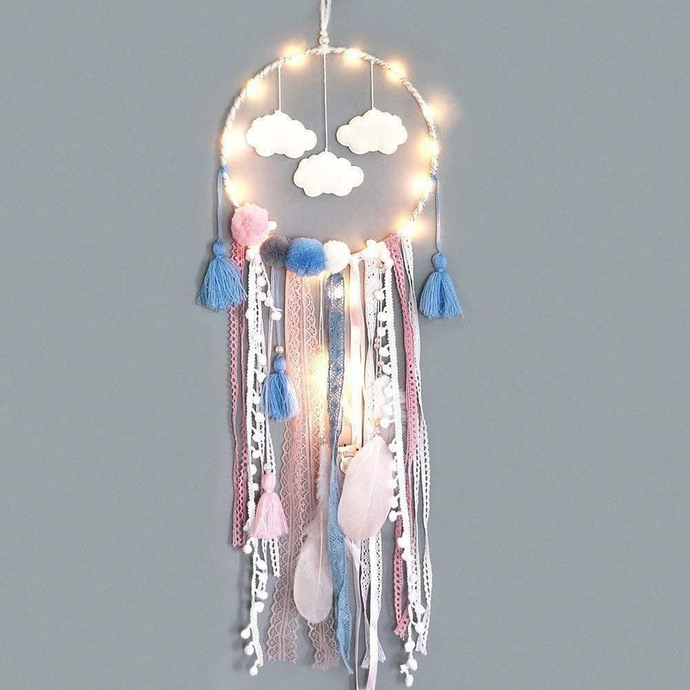 Pink Cloud LED Dreamcatcher