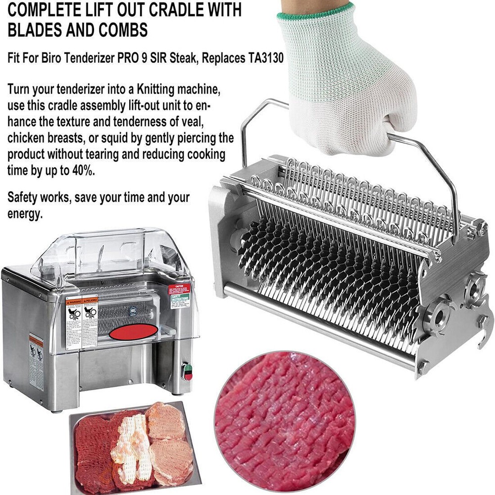 For Biro Pro 9 Tenderizer TA3130 Cradle Assembly Complete With Combs and Lock