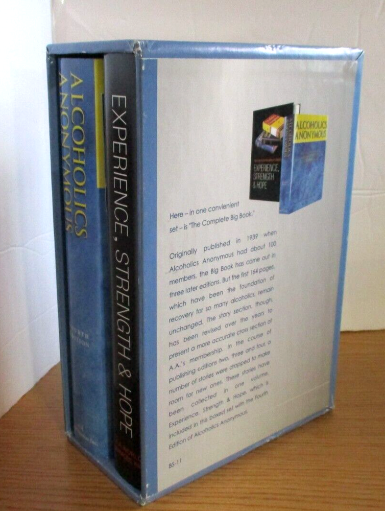 Alcoholics Anonymous BS-11 Boxed Set AA BB, Experience Strength Hope, Brief Hist