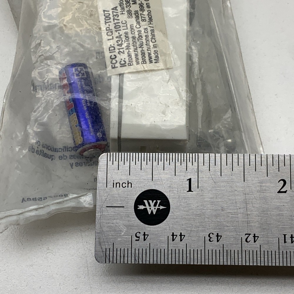 Nutone PB72WH Wireless Strobe and Door Chime System Button