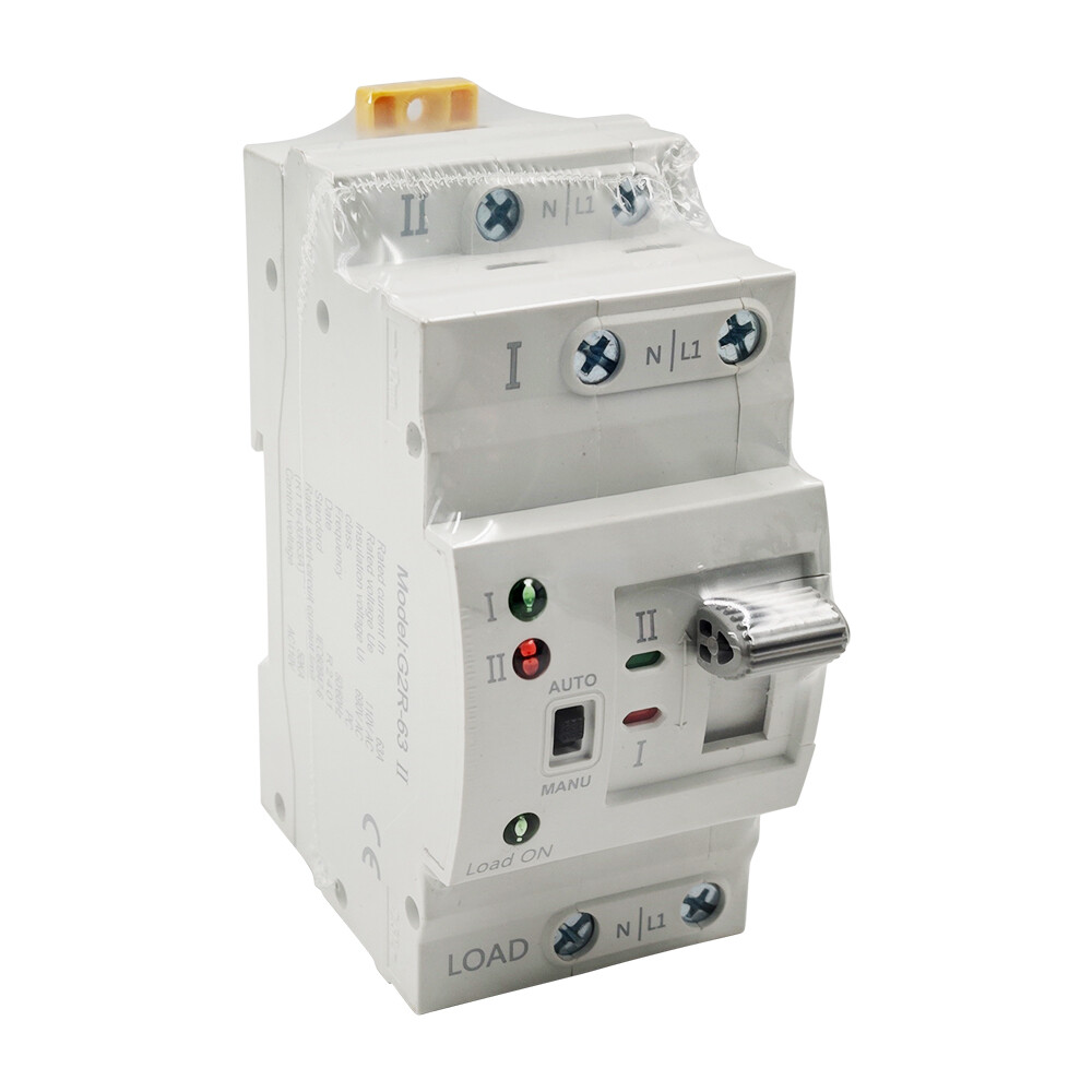 NEW Automatic Transfer Switch Mini Dual Power Grid to Alternator 2P 63A 110V
