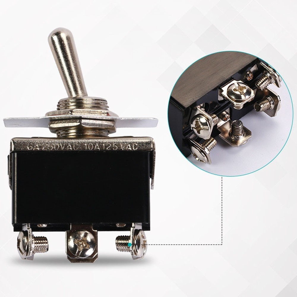 Tact Switch Button Switch 20A125VAC 500VDC 50m??max DOUBLE POLE ON/OFF/ON