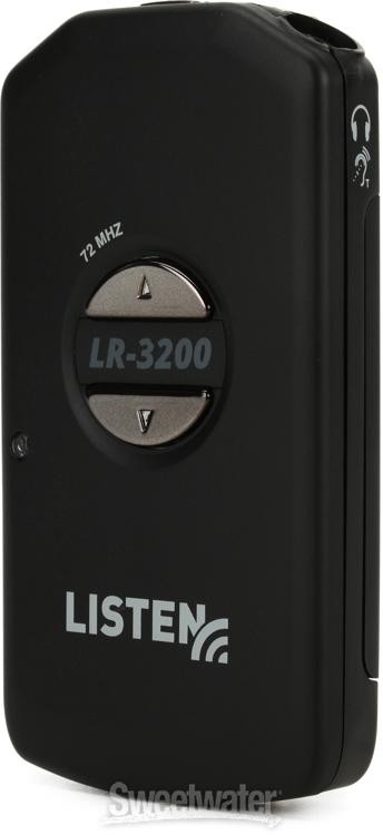 Listen Technologies LR-3200 Intelligent DSP RF Receiver - 72MHz