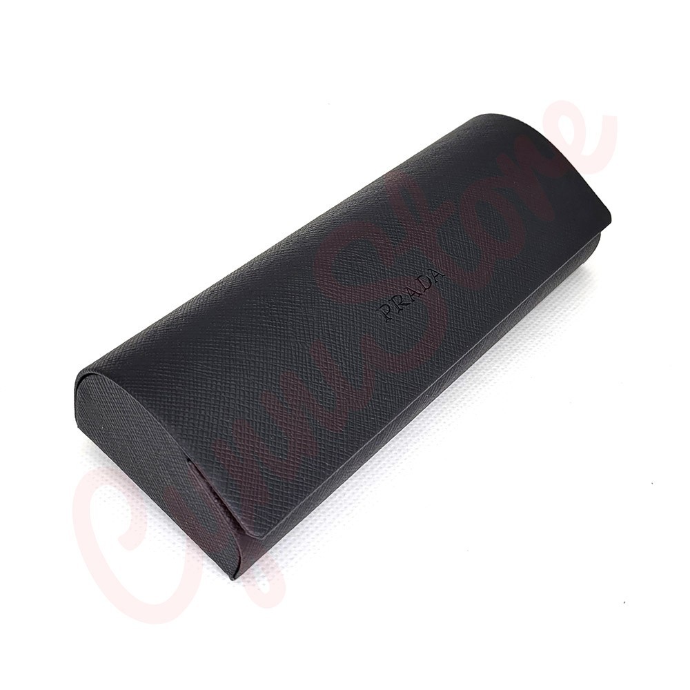 Prada Universal Black Small Hard Case for Eyeglasses with Cleaning Cloth & Box