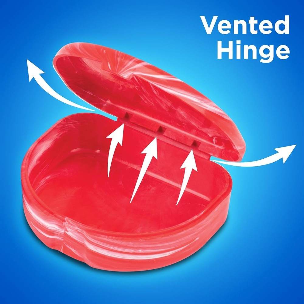 3 Pack Assorted Marble Retainer Cases - Perfect for Aligners & Mouth Guards