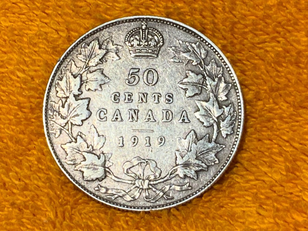 1919 Canada 50 Cent Coin