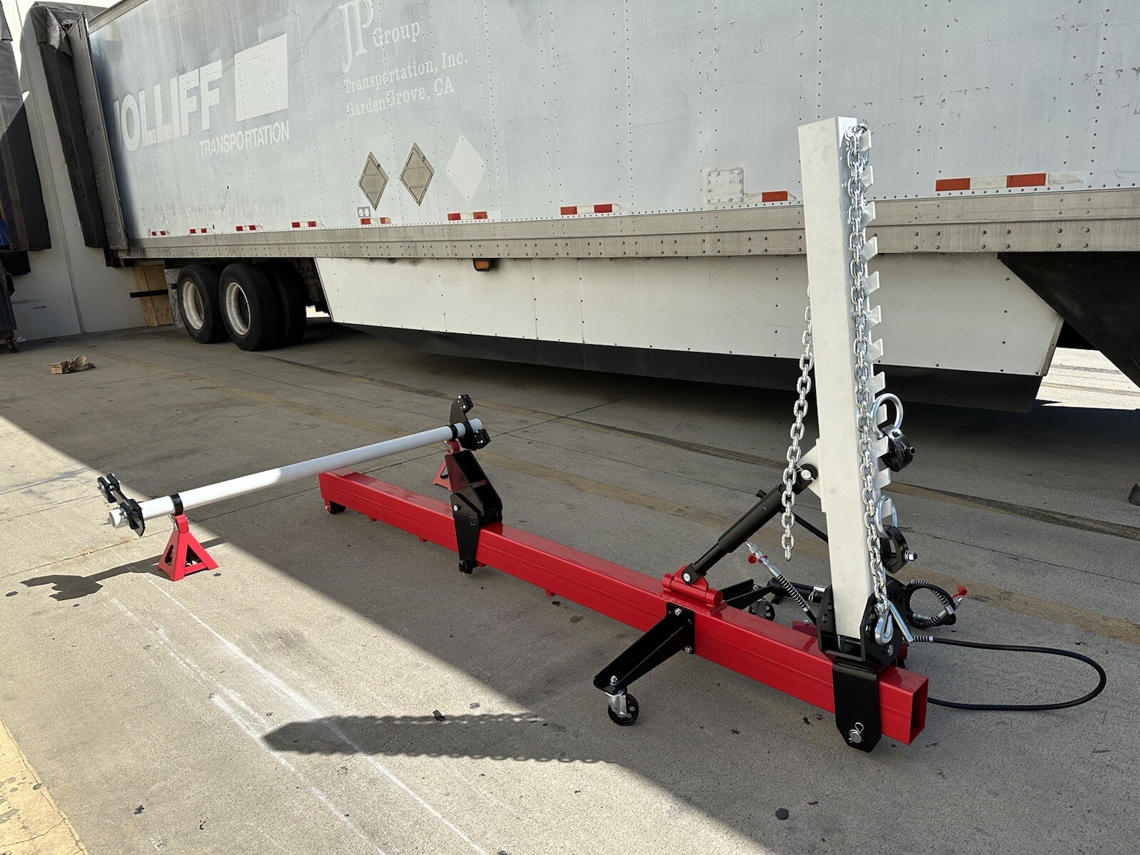 10 Ton Hydraulic Cylinder Dozer Beam & Post Ram Puller 4 Auto Body Frame Machine