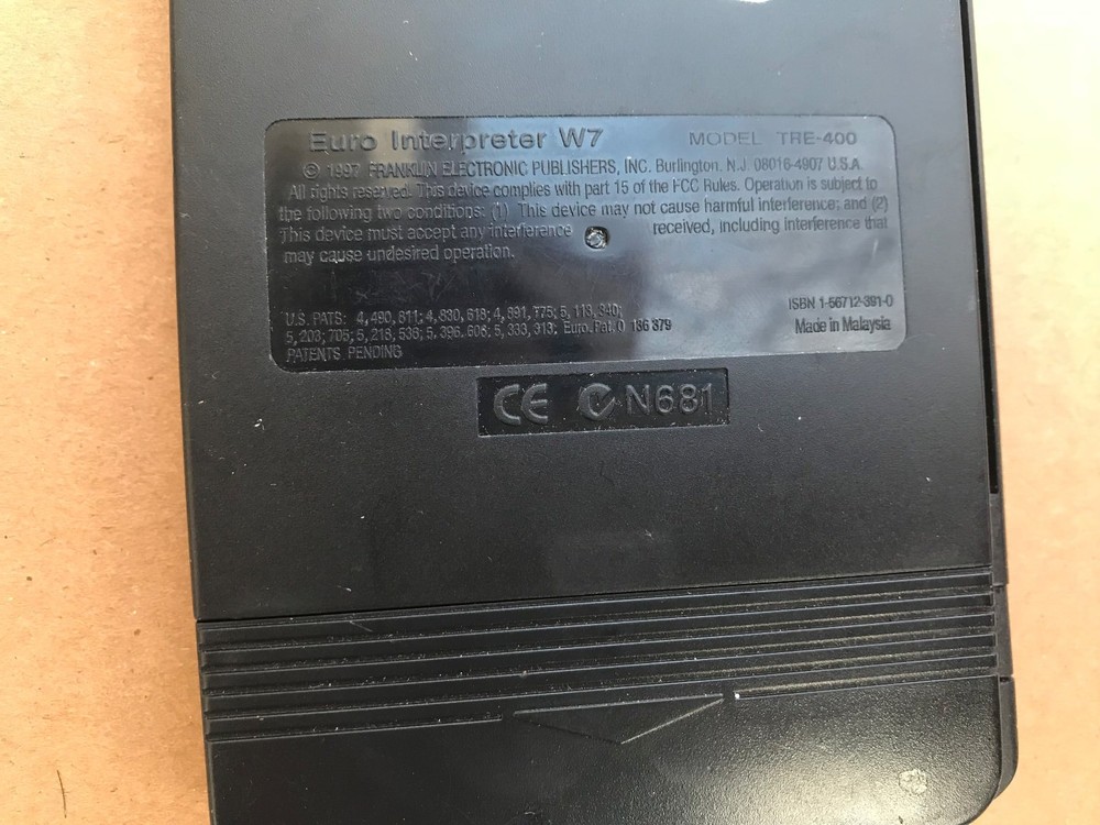 Franklin Euro-Interpreter W-7 TRE-400