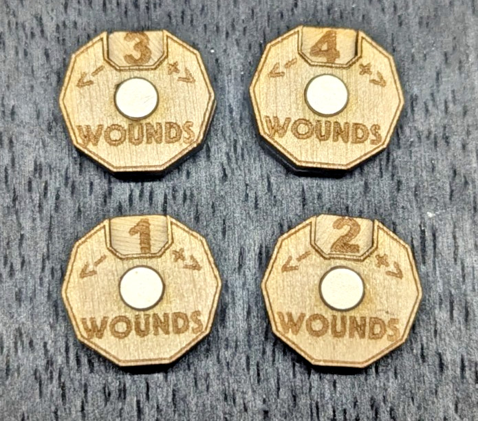 Battle Tracker & Wound Counters– Warhammer 40k, Kill Team Tabletop Wargames