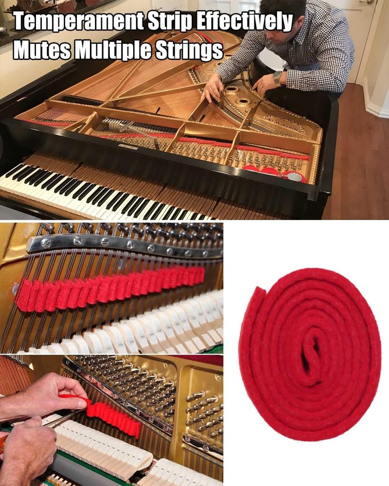 Piano Tuning Kit Professional Hammer Mutes Case