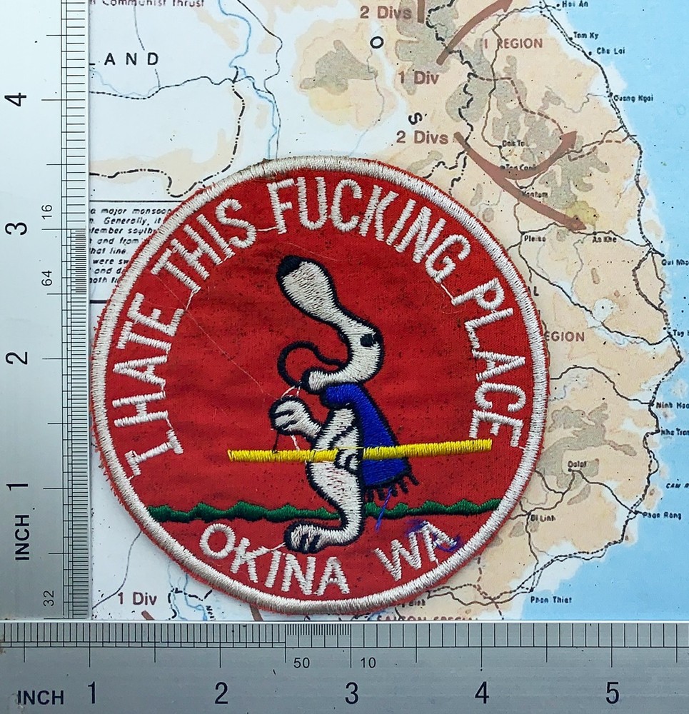 Patch , snoopy dog , usaf , okinawa , snoopy patch , p3-2