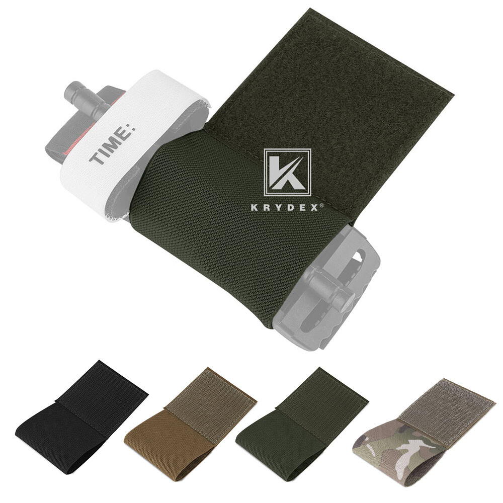 KRYDEX Elastic Tourniqu Holder Fastener Patch Panel Case with Hook & Loop