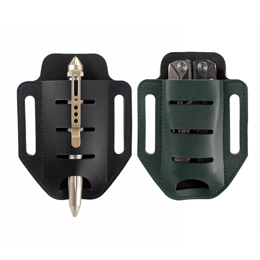 Single Pocket Multitools Holder Leather Tool Sheath Organizer Belt Pouch