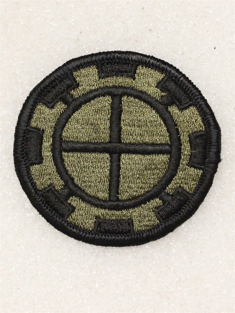 Army Patch: 35th Engineer Brigade - subdued, merrowed edge