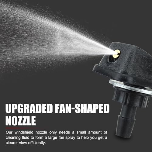 2 PCS Car Front Windshield Washer Nozzle, 0.31" Sprayer Head Replacement