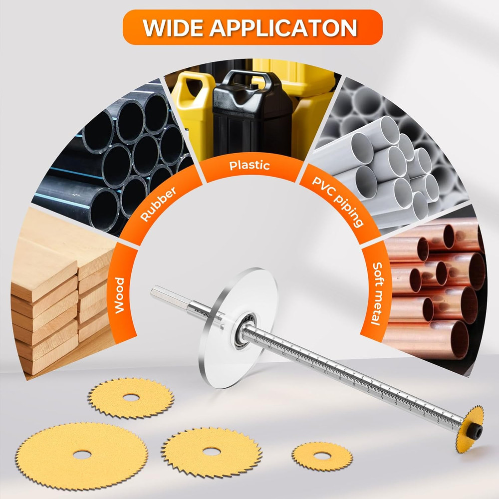 inside Pipe Cutter for PVC Pipe, Cutter Tool Set with 7 Inch Scale Adjustable De