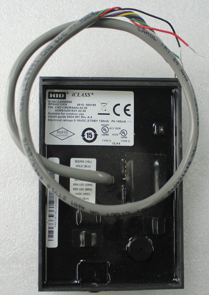 HID multiCLASS Wall Keypad Switch Keypad Reader 6136CGX000000 90-Day Warranty