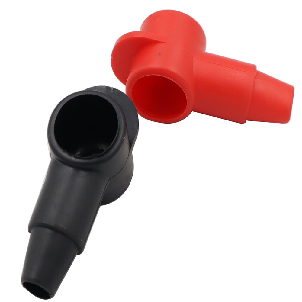 4Pcs Battery LUG & RING Terminal Post Stud Boot Cover 10-2 AWG Black & Red Style