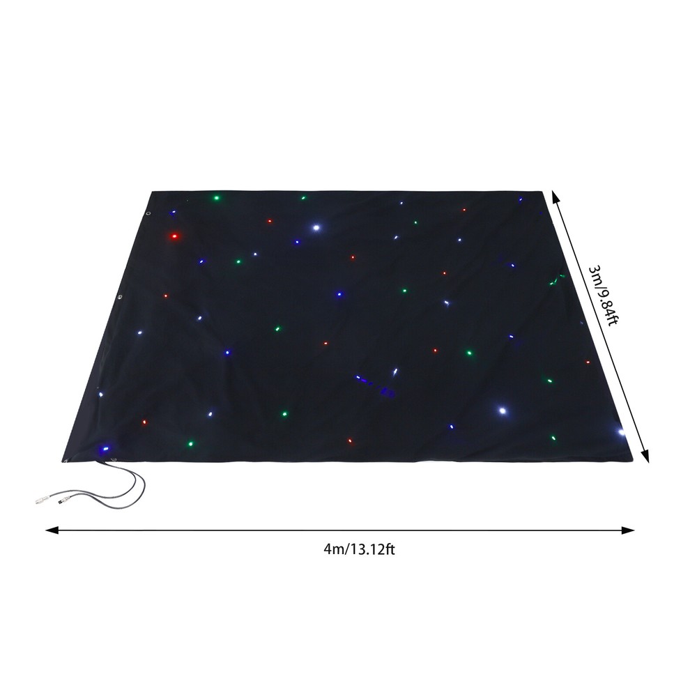 LED Stage Star Backdrop Wedding Party Xmas Curtain Backdrop DMX512 Controller