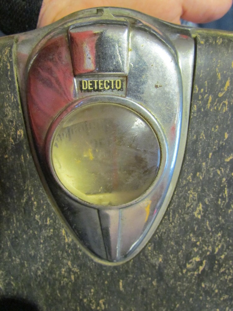 Vintage Detecto Bathroom Scale Black & Chrome