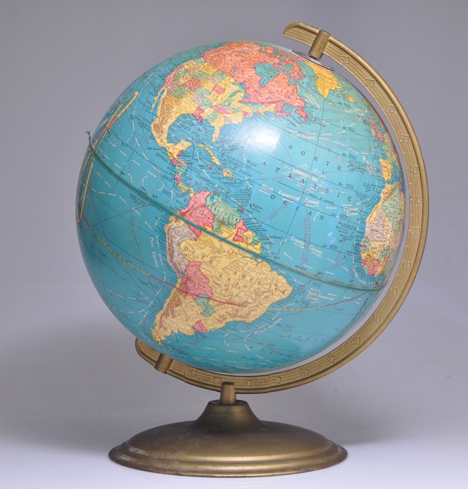 Vintage CRAM's IMPERIAL 12" World Globe