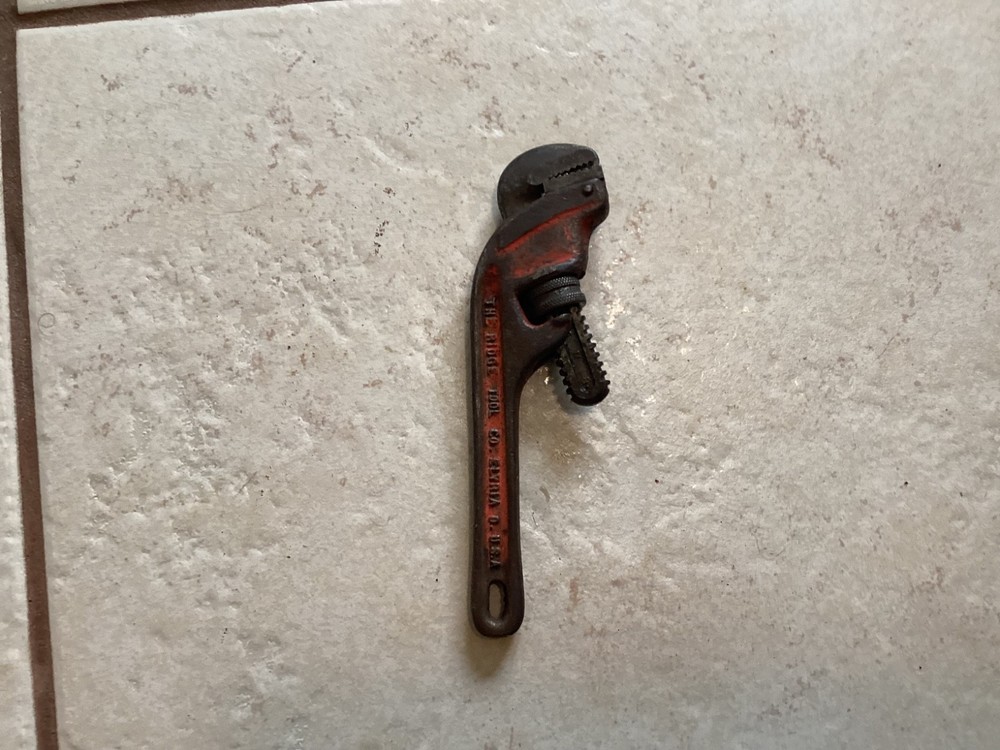 Ridgid, off-set, E8, pipe wrench, made in USA