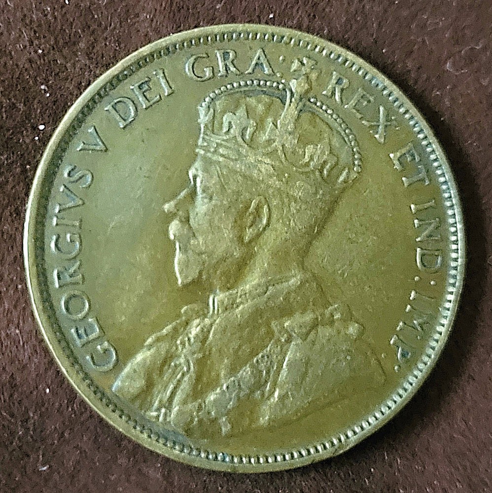 1914 Large Cent Canadian One Cent Coin Penny - NIce