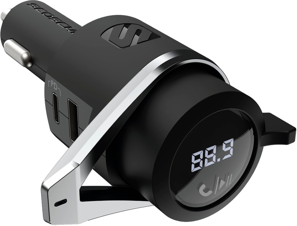 Scosche - Pro Bluetooth FM Transmitter with Power Delivery - Black