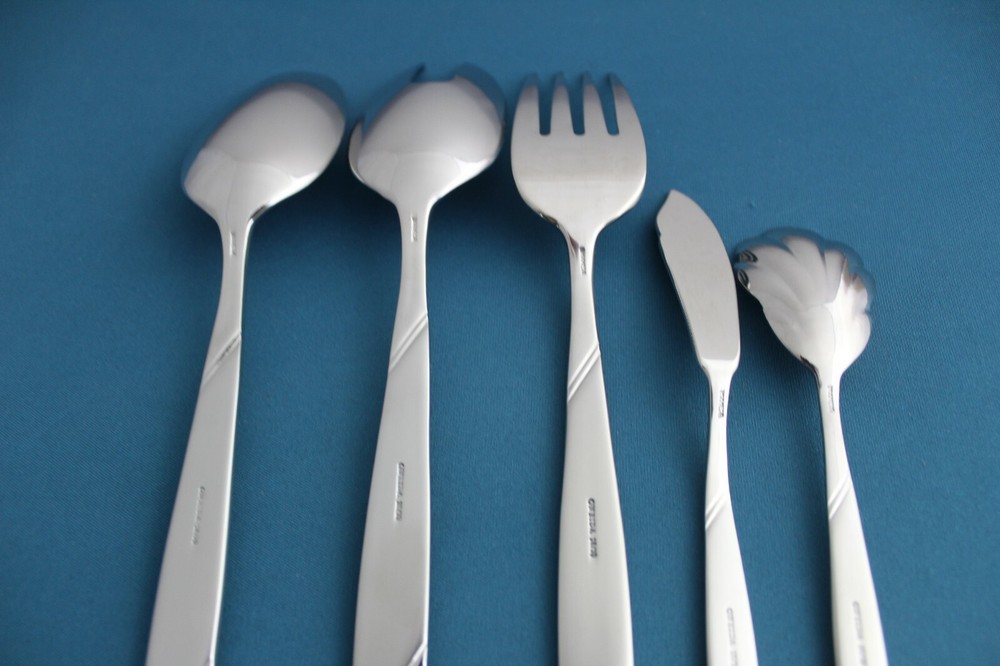 Oneida RISOTTO Serving (5pc Set) Tablespoon Pierced Fork 18/10 Stainless NEW