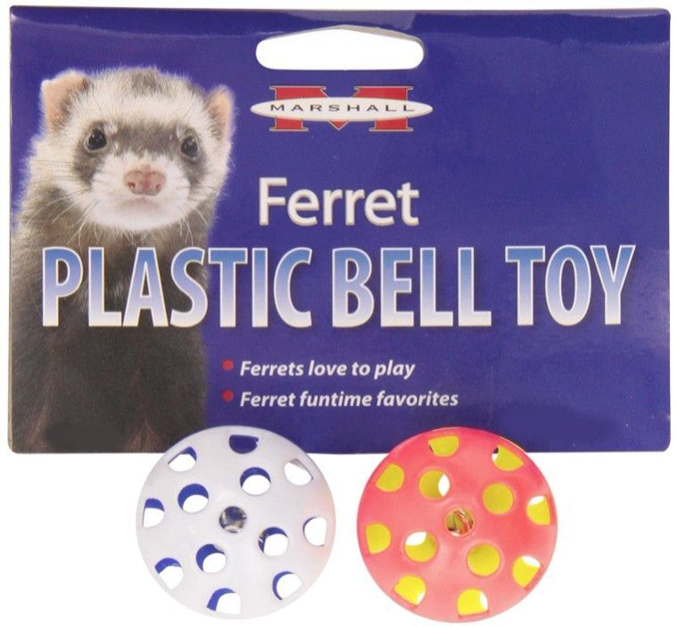 Small Pet, Marshall Plastic Ferret Bell Toys (2 count)