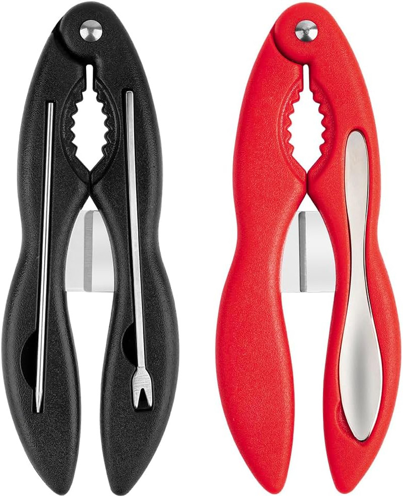 2PCS Crab Crackers and Tools Multifunctional Crab Leg Crackers Efficient Lobster