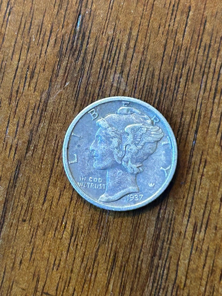 1937S Mercury Dime VF