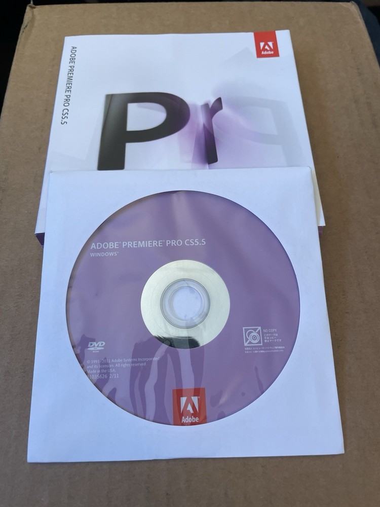 Adobe Premiere Pro CS5.5 for Windows Full Retail Version w/ Serial Number CS5 .5