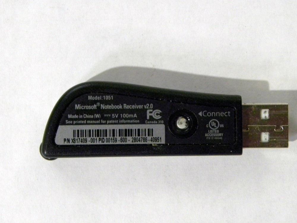 Microsoft 1051 2.4Ghz Transceiver v2.0 USB Keyboard Mouse Notebook Receiver