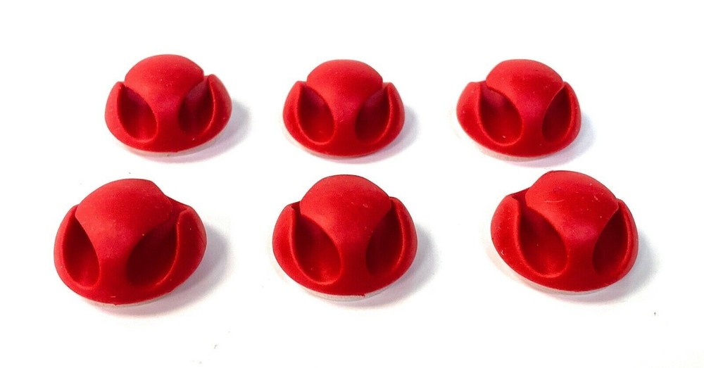 Cable Winder Clips, 6pcs Mini Adhesive Multipurpose Desktop Cable Holder