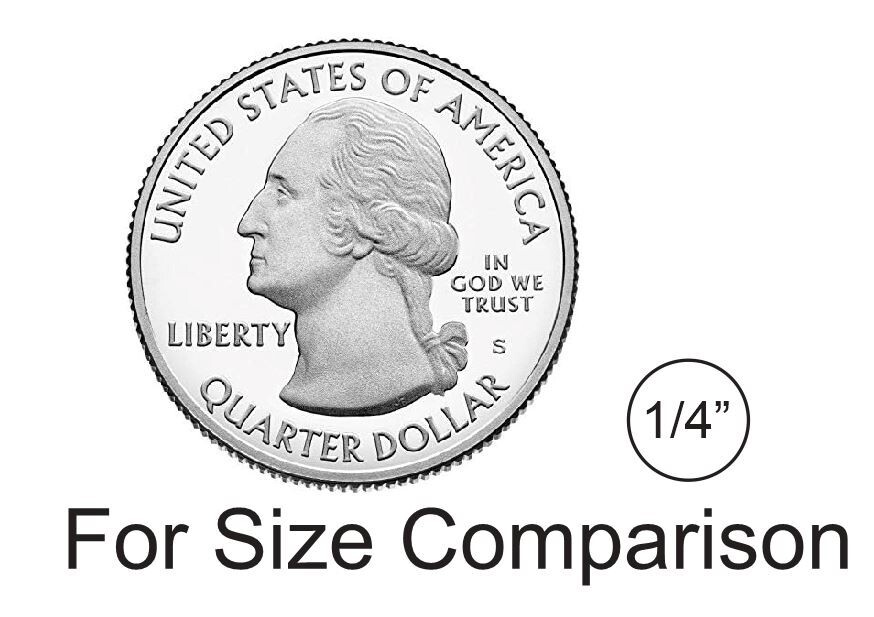 1/4" White Dots Round Vinyl Color Coded Inventory Label 1/4 Inch Dot Stickers