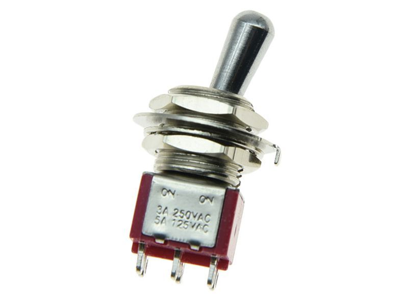 Guitar DPDT 2 Way ON ON Toggle Switch Sealed Fat Bat Toggle Amplifier Switch