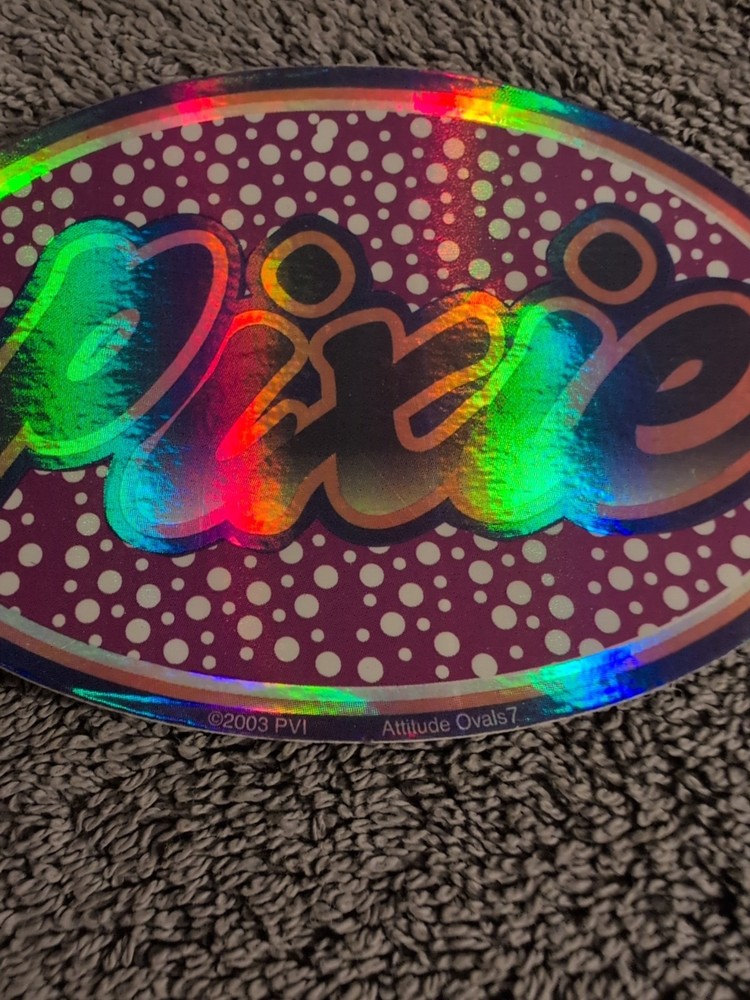 2003 Attitude Ovals7 Pixie Vending Machine Sticker Vintage