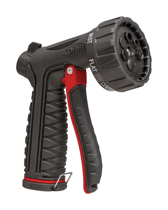 Orbit 56512 Black Pro Flo Metal 7-Pattern Flow-Through Front Trigger Nozzle