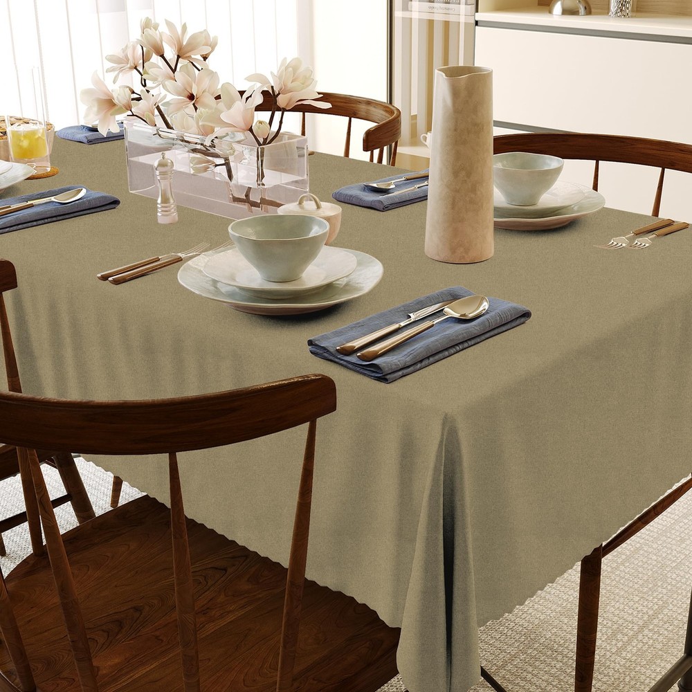 HX&OD Rectangular Tablecloth Waterproof Stain/Wrinkle Resistant Cationic Fabric