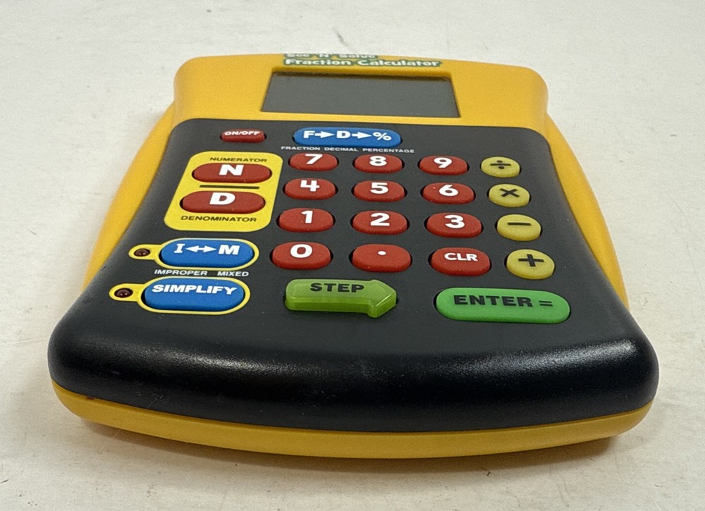 Educational Insights See 'n' Solve Fraction Calculator Math Learning Tool TESTED